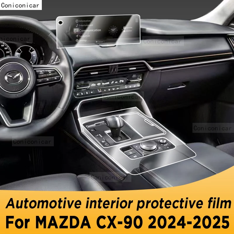 

For MAZDA CX-90 2024 2025 Panel Navigation Automotive Interior Screen Sticker TPU Protective Film Anti-Scratch