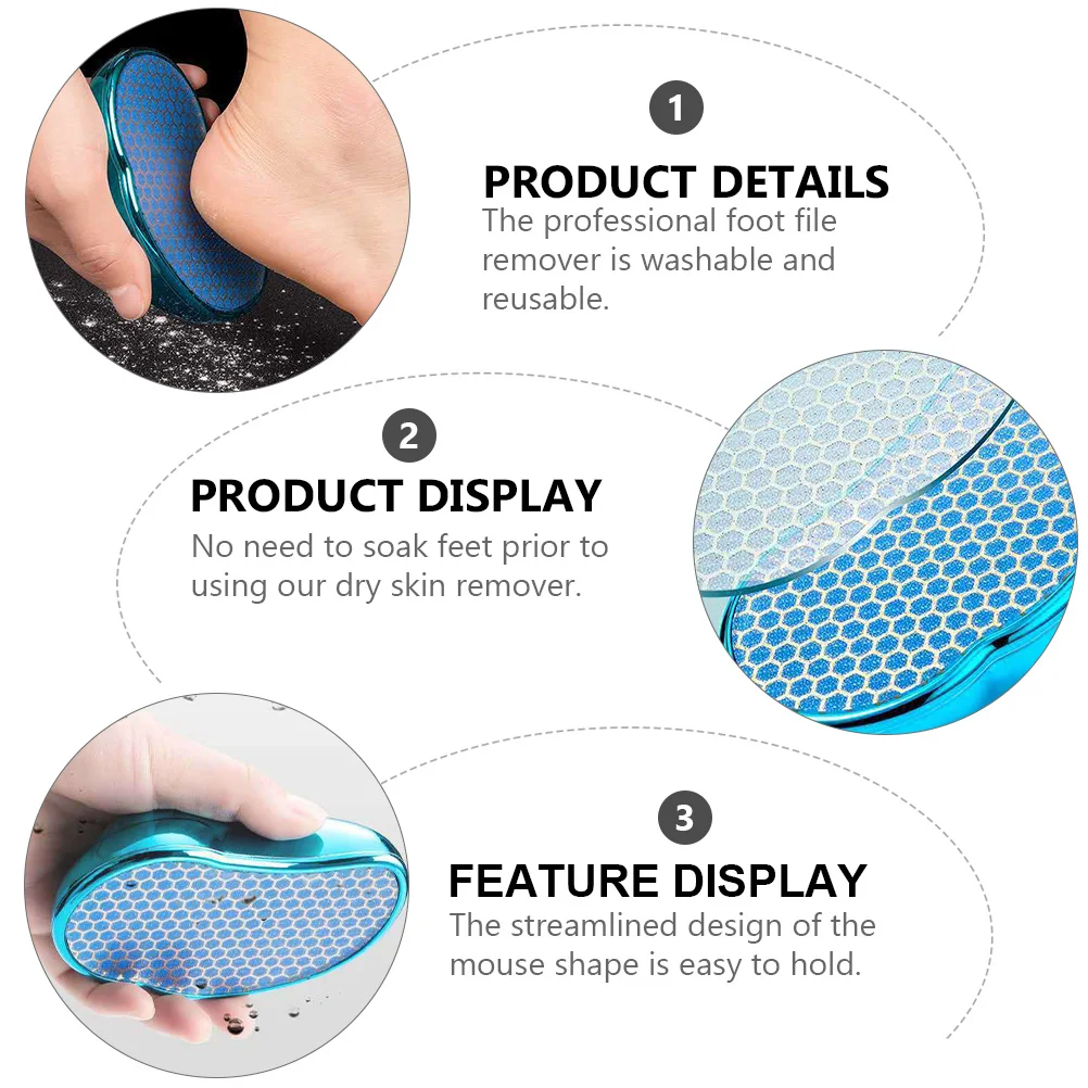

1Pcs Beautiful Foot Care Tool Professional Foot Dead Skin Trimmer Smooth Surface Exfoliating Device Delicate Rubbing Supply