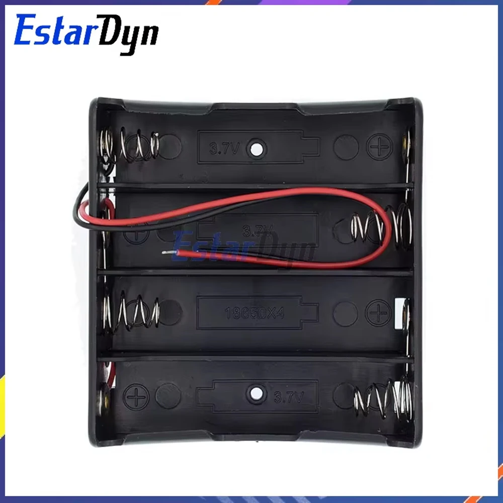 AA 18650 Battery Holder Case with Wire Lead, 3V 12V Plastic Battery Box, 3.7V 1.5V Clip for USB Drive Projects and DIY