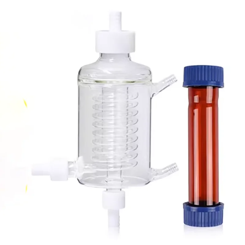 Double GL45 bottle cap double-headed hybridization tube waste liquid detection sampling tube cell roller bottle