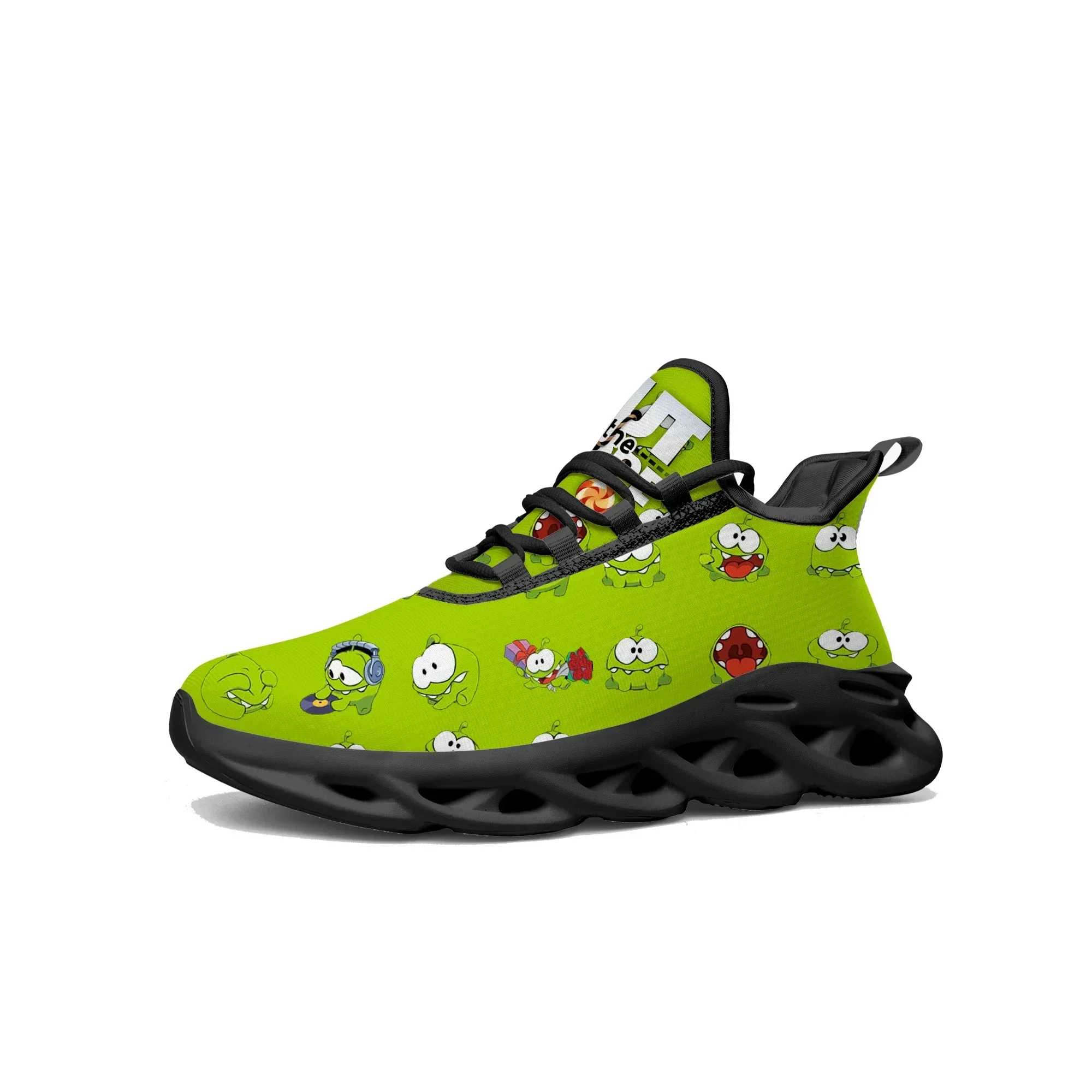 

Cut The Rope Custom Flats Sneakers Cartoon Game Mens Womens Sports Running Shoes Tailor Made Lace Up Shoes