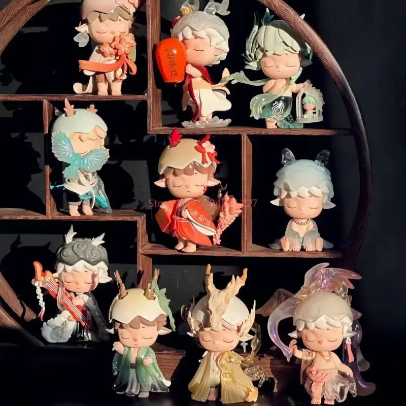 Heyone ミミ Fenghua レコードシリーズブラインドボックスアニメフィギュア推測バッグ飾り置物家の装飾デスクトップ人形モデル女の子ギフト