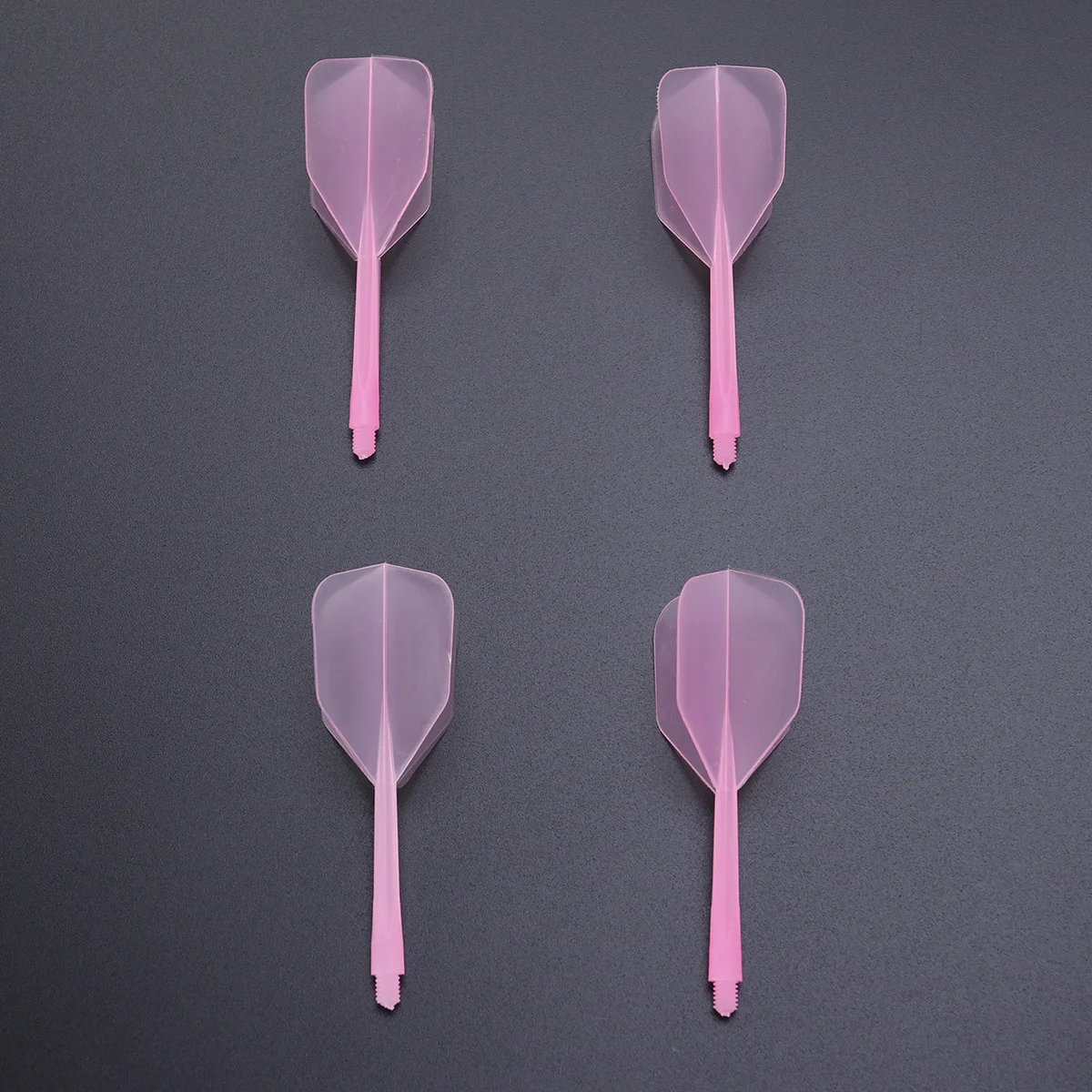 4 pcs Transparent Fine Thread Fly Tail Wings Plastic Flights Accessories For Adult Sports Outdoor Indoor Games Small Dart
