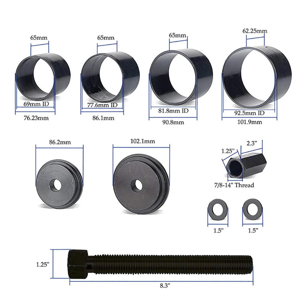 23 Piece Set Of Front Wheel Bearing Disassembly And Assembly Tool, Detachable Sheepskin Cultivator, Disassembling