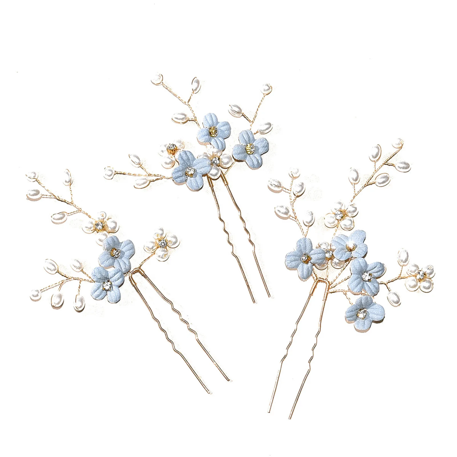 3 Pcs Luxurious Style Women Hair Pin Elegant Sense Female Alloy Updos Hair Pins for Birthday Chrisrmas New Year Gift