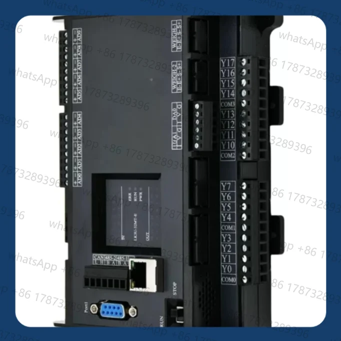 FX3U PLC 14 20 32 48 64MR/MT/MRT up to 10AD 2DA RS232 2xRS485 32000 Steps 4/8 High Speed Output CAN NTC Optional