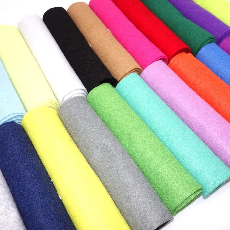 90CM Soft Felt Fabric Non-woven Felt Fabric Sheet DIY Sewing Dolls Crafts Material 1.4mm Thick