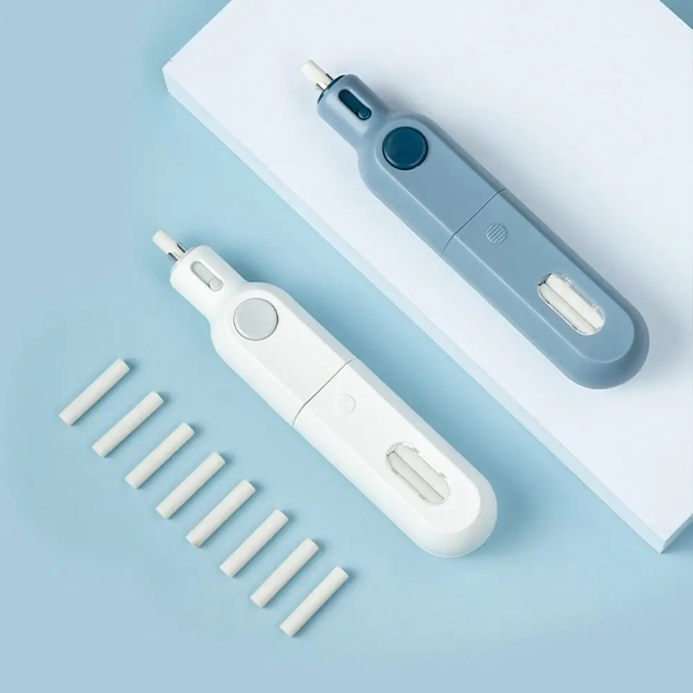 Less Rubber Debris Electric Eraser with Refills Core Replacement Labor-saving Pencil Wiping Eraser‘ Traceless Leave No Mark