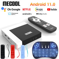 MECOOL Google TV Box KM7 PLUS 2GB DDR4 16GB Android 11 Google Certified 4K Amlogic HDR10 2.4G/5G WIFI Prefix Newest TVBOX