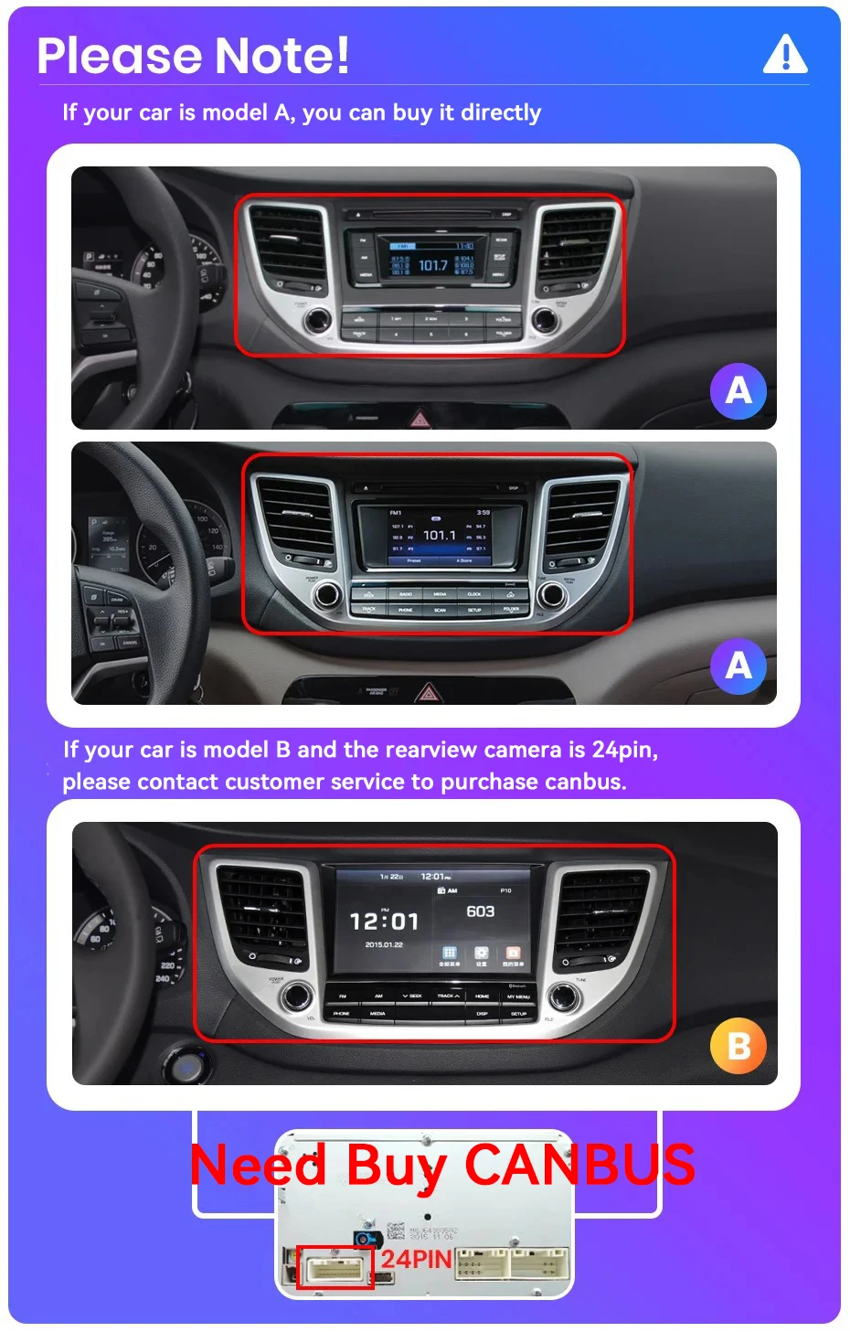 For Hyundai Tucson 3 2015 - 2018 Android Car Radio Automotive Multimedia Player GPS Navigation Carplay Touch Screen Auto Stereo