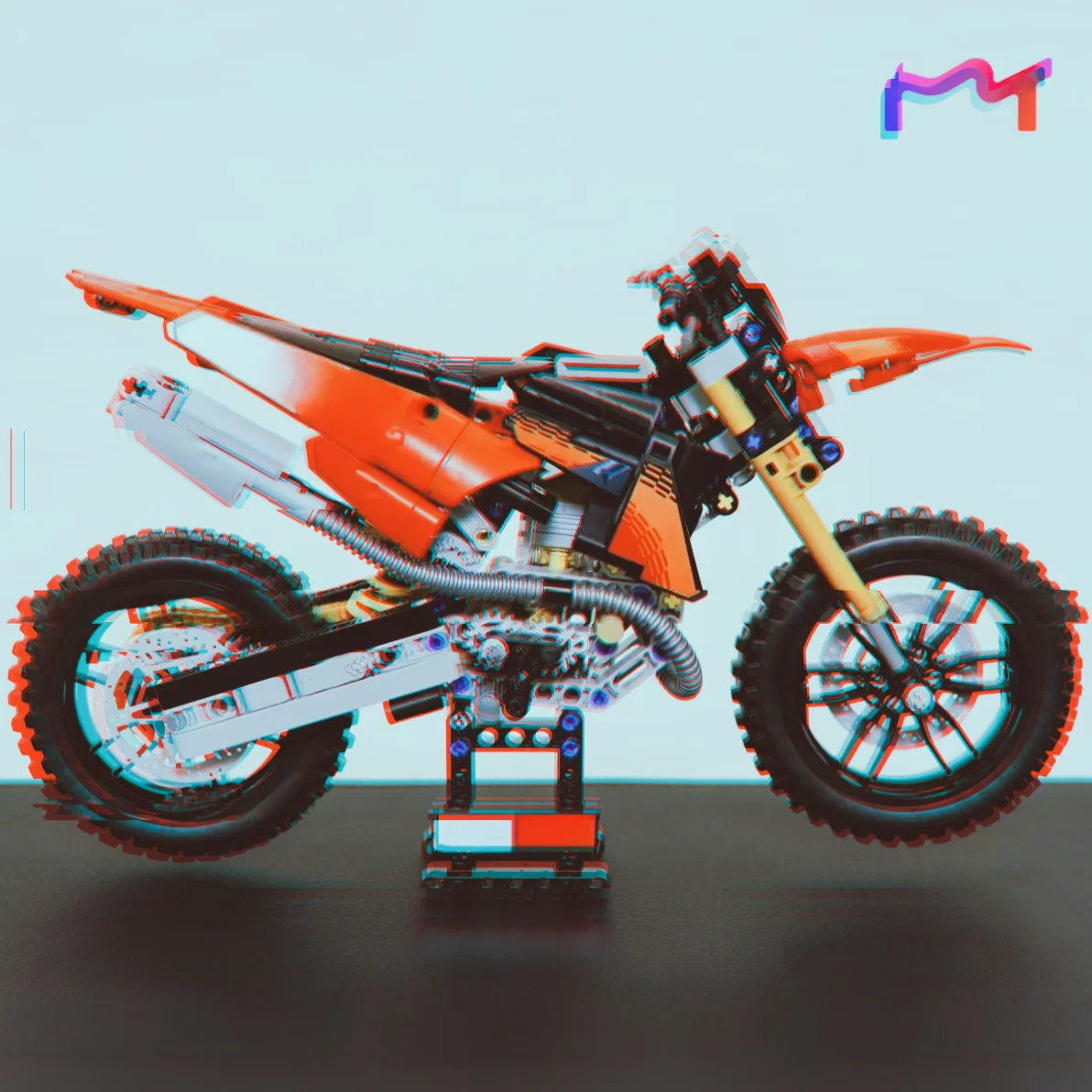 2026 New Hot Toys Off Road Motocross Suspension Engine Dirt Bike MX Motorcycle Building Block Puzzle Model Toy For Ornament Gift