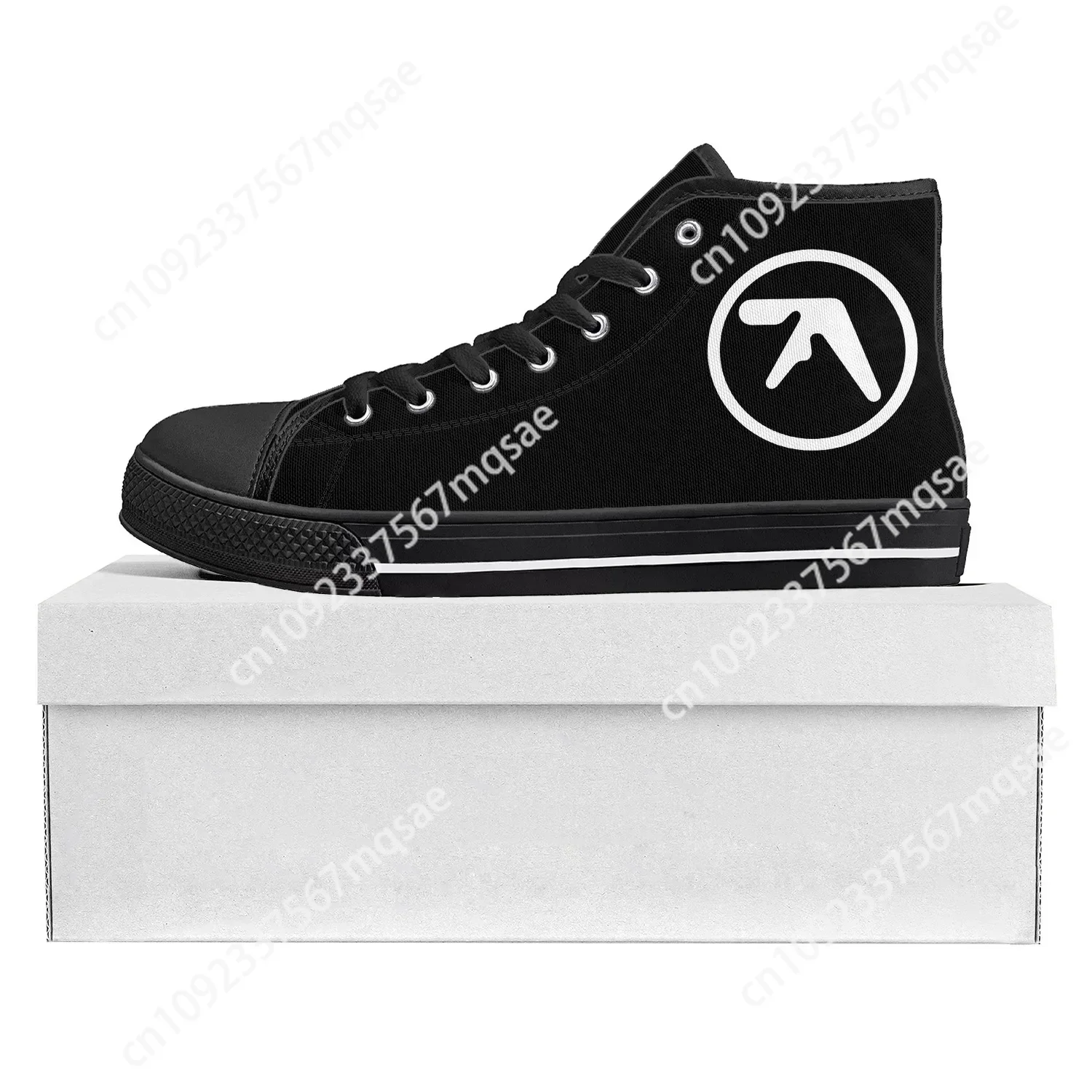 

Aphex Twin Electronic Music DJ Mixer High Top High Quality Sneakers Mens Womens Teenager Canvas Sneaker Couple Shoe Custom Shoe