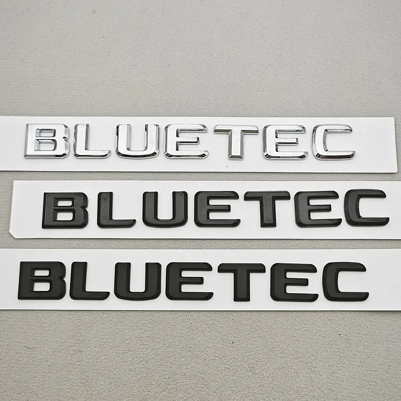 3D ABS Car Letters Logo BLUETEC Badge Emblem Sticker Decals For Mercedes Benz C E S CLS Class W205 W213 W222 X253 V167 X167 W463