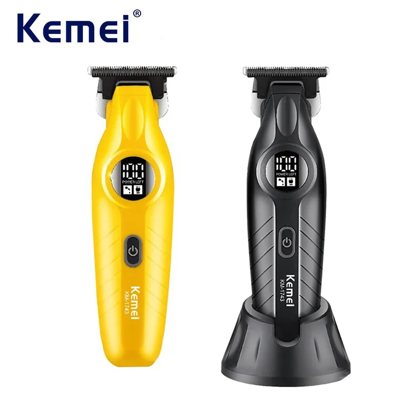 

Электрическая машинка для стрижки волос Kemei Zero Gapped Edgers, беспроводная, перезаряжаемая, для точной стрижки, триммер для бороды для мужчин