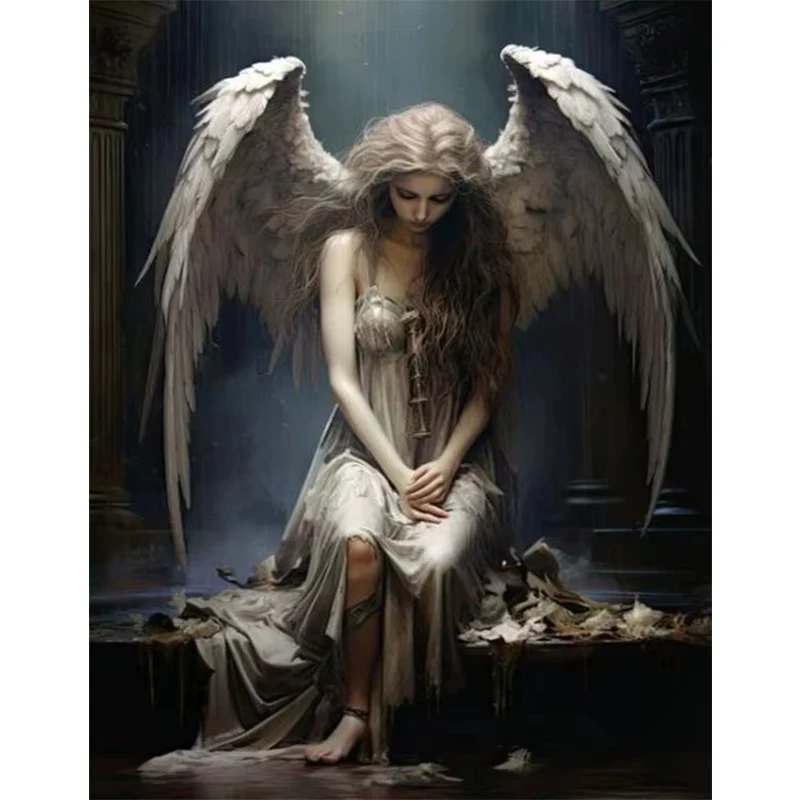 Diamond cross stitch Painted Decadent angel 5D DIY Diamond embroidery rhinestone painting Diamond Painting