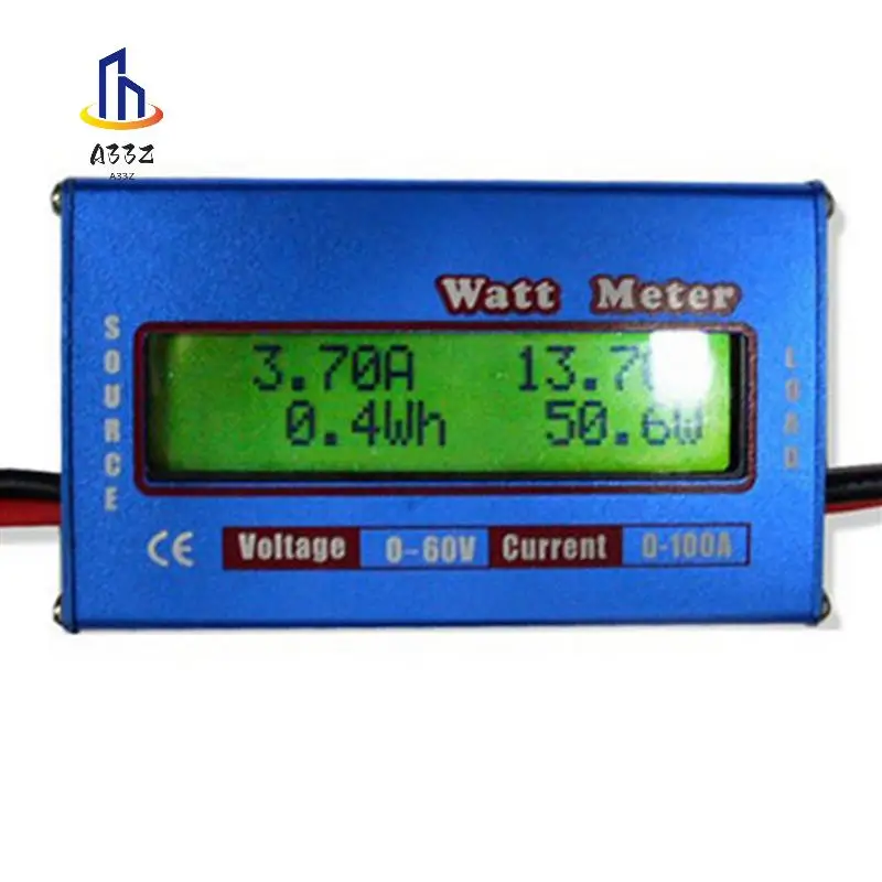 

A33Z-10X Digital Wattmeter Watt Meter Power Meter DC 60V 100A Balance Voltage Battery Checker