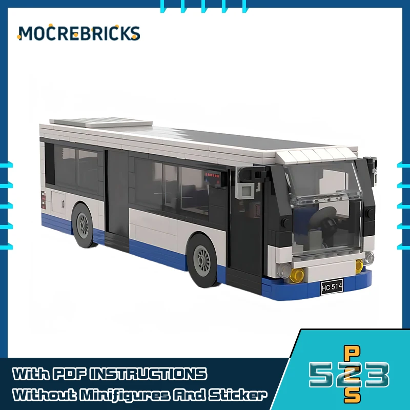 City Series GVB-Bus Building Blocks Model Passenger Transportation Vehicles Assembly Technology Bricks Children's Xmas Gift