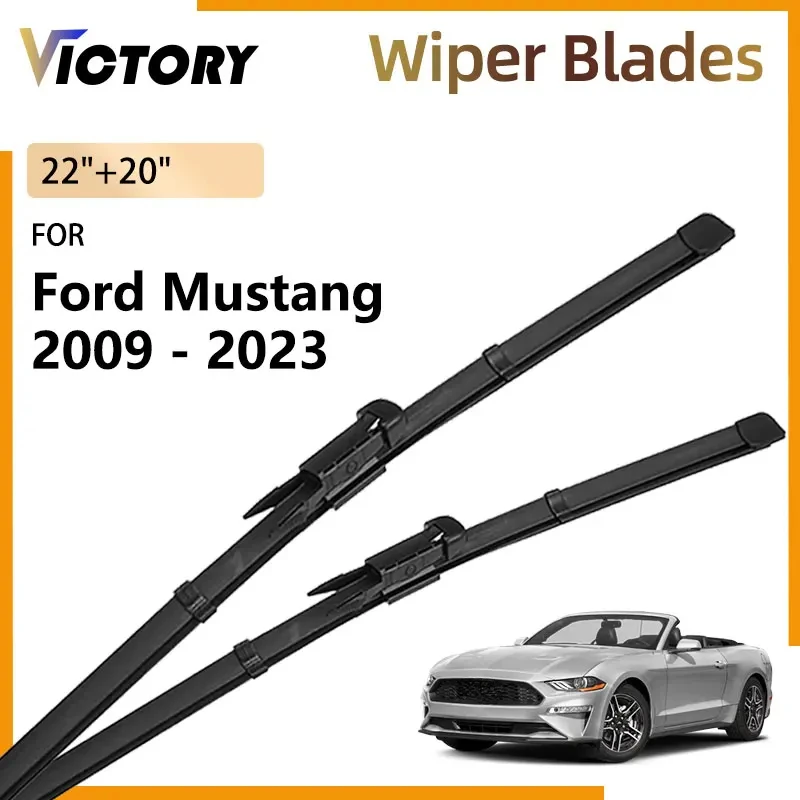 For Ford Mustang 2009 - 2023 2022 2018 2017 2014 2013 2012 2010 Accessories Front Wiper Blade Windshield Windscreen Window Brush