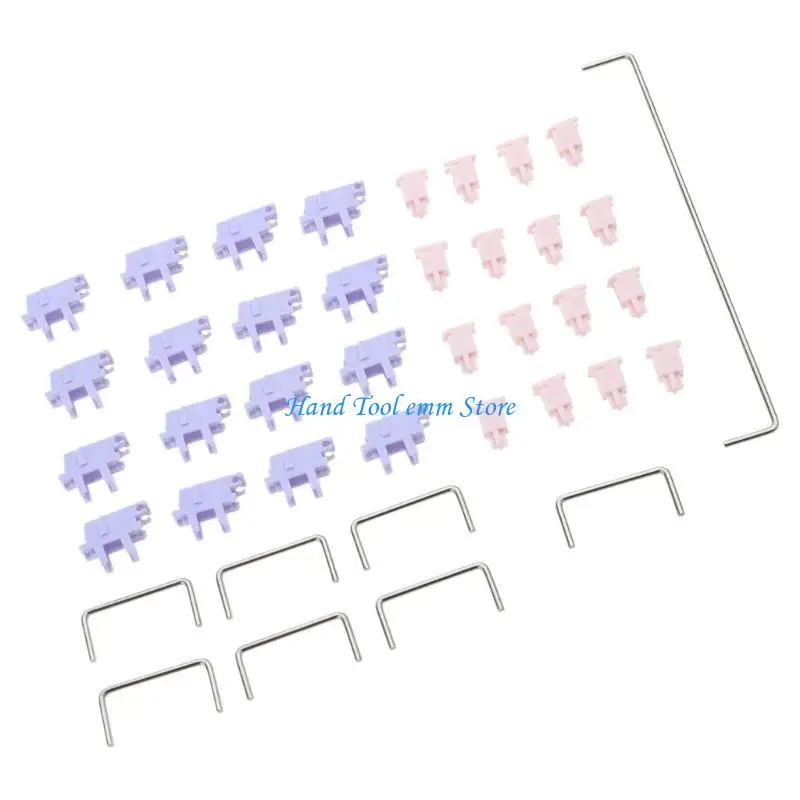 H37F Plate Mounted Stabilizer Set For Mechanical Keyboard Satellite Axles Upgrades Typing Feel