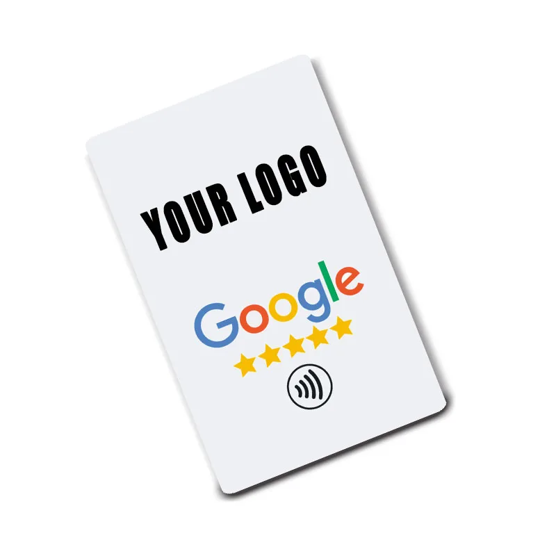 

50 pieces Custom Printing Google Reviews NFC Cards for Android/iPhone Tap URL Writing Social Business Review Cards