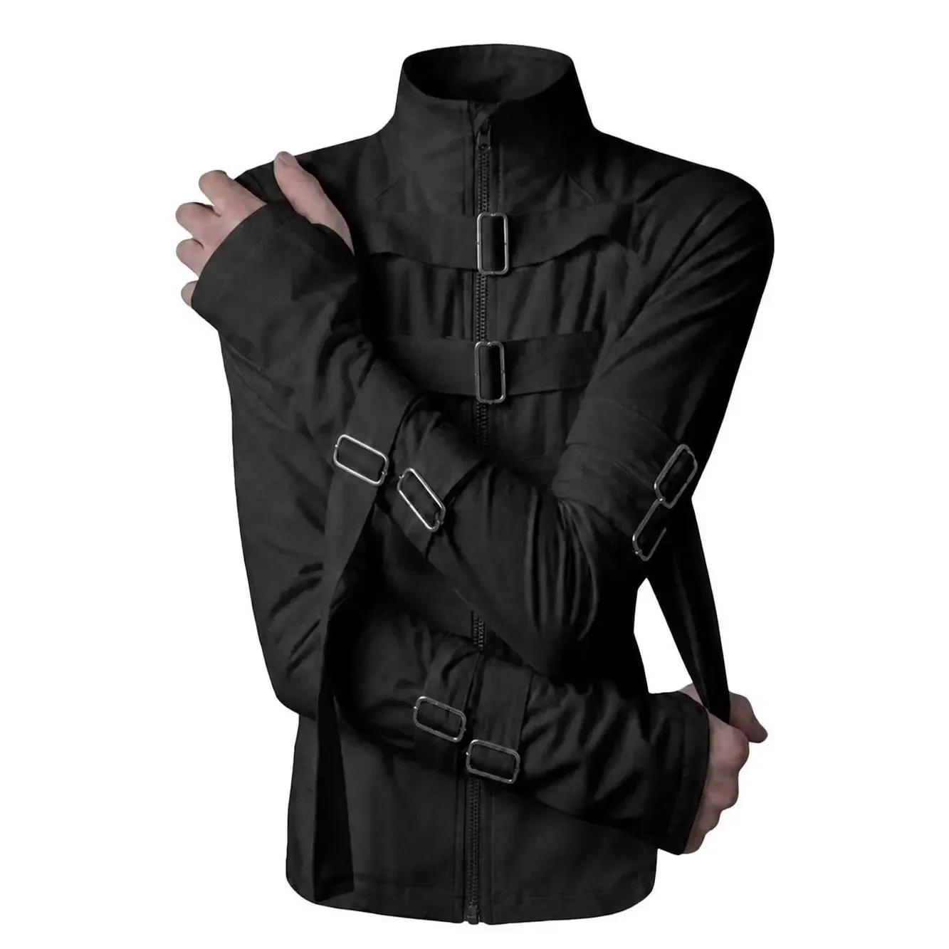 New Retro Solid Color Stand Collar Buckle Design Women Sweatshirts Slim Streetwear High Street Harajuku Men and Women Tops