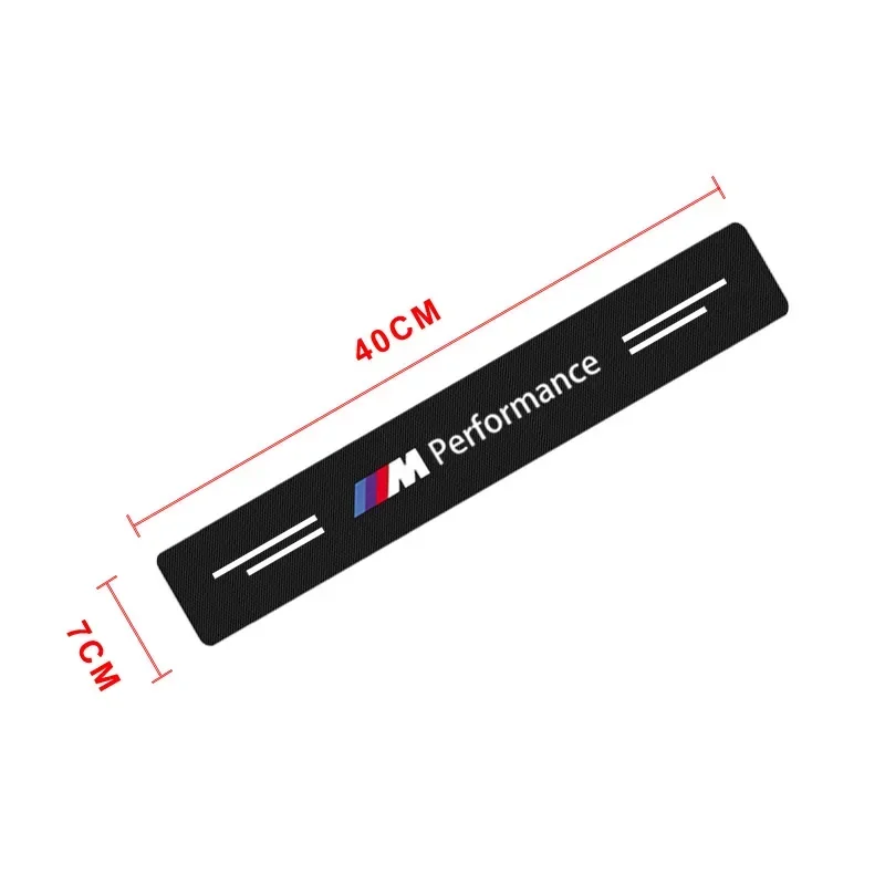 4pcs New Car Door Sill Threshold Carbon Fiber Plate Decals Stickers For BMW M E90 E60 F10 F30 E46 G20 X1 X3 X4 X5 X6 F20 E39 E92