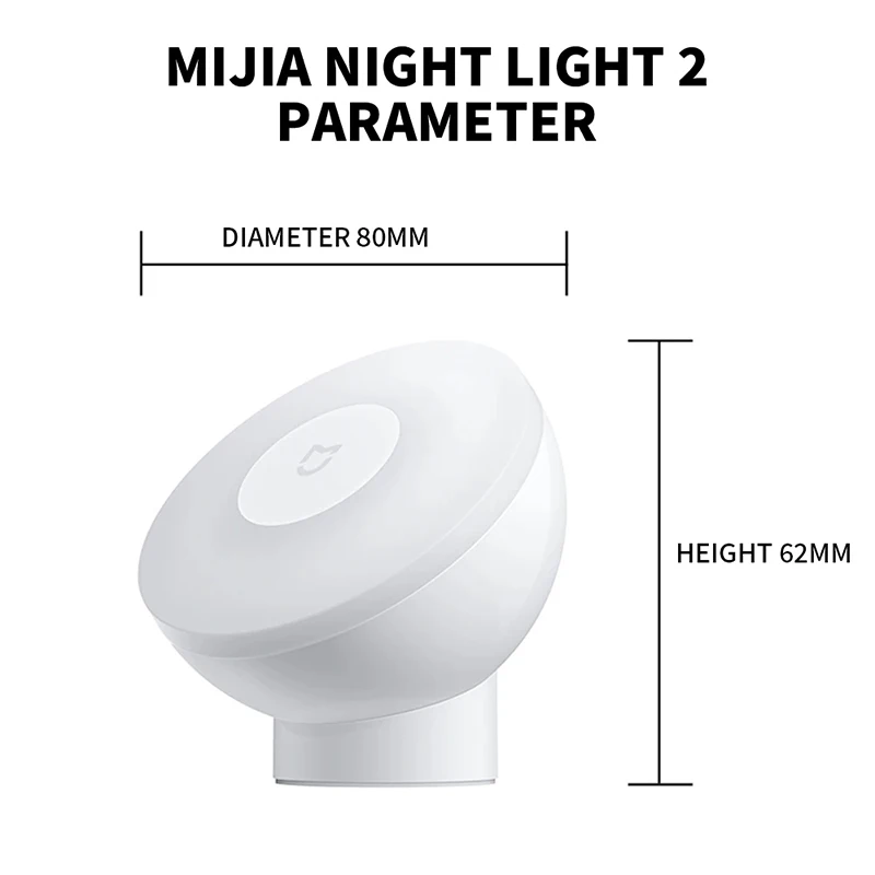 Xiaomi Mijia Led sensor Night Light 2 Induction Lamp Adjustable Brightness Infrared Smart Human Body Sensor with Magnetic Base