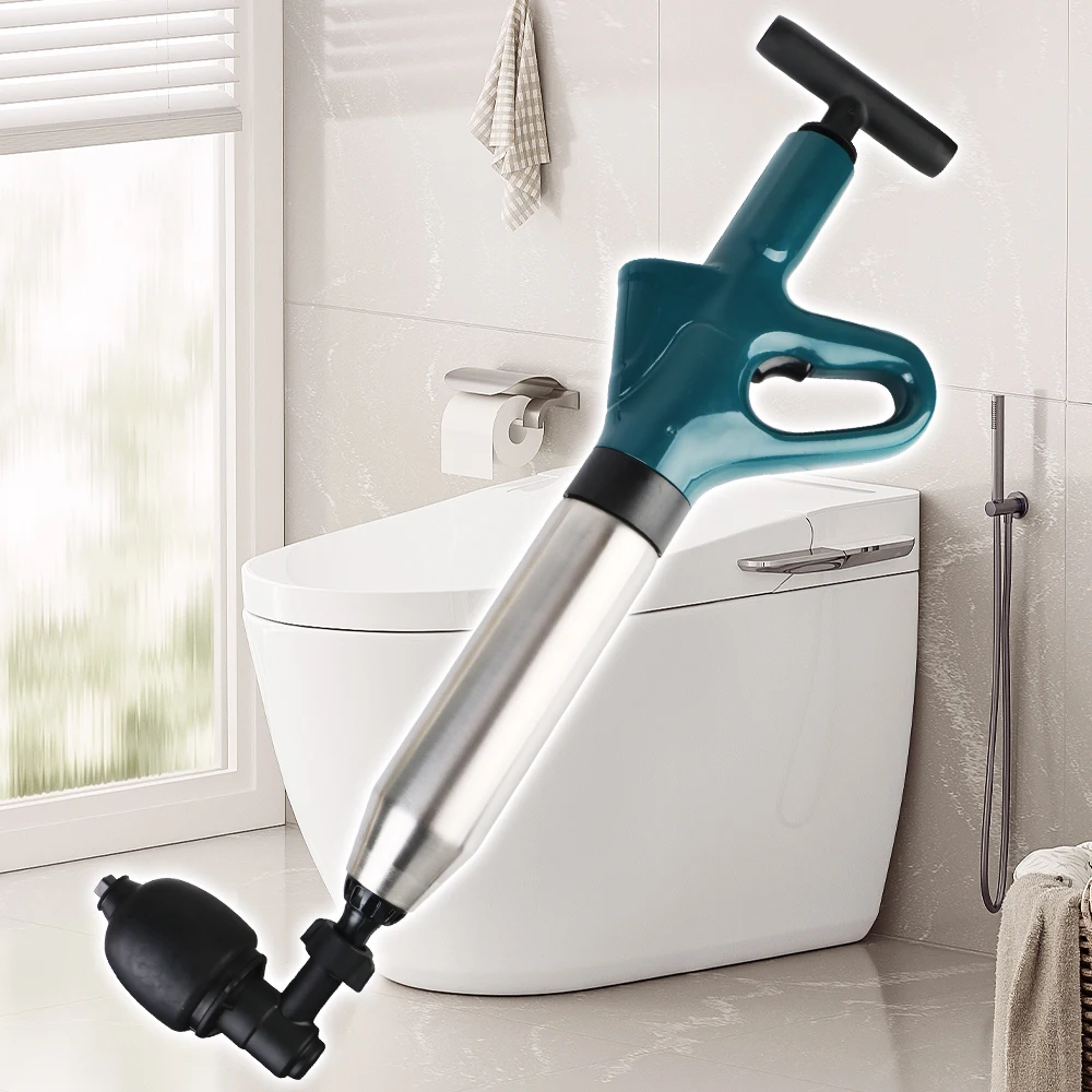 

Dredge Clog Remover Air Drain Blaster Toilet Plunger Cleaning Tool for Bath Toilets Bathroom kitchen Sewer Pipe Unblocker