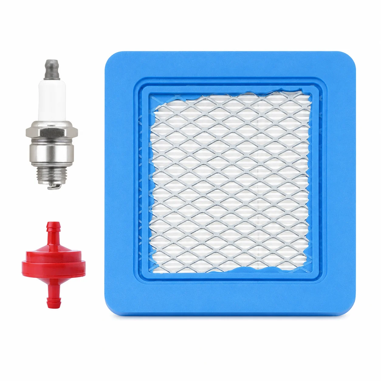 Air Filter Spark Plug Oil Filter Kit for Quantum 625 650 675 Lawn Mower Engine Tune Up Replaces 491588 399959 RJ19LM B2LM J19LM