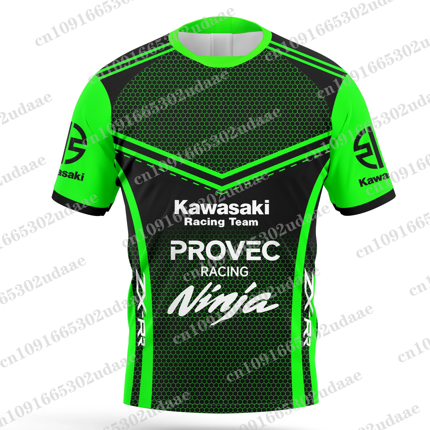 Camiseta de equipo de carreras Kawasaki para hombre y mujer, ropa deportiva de manga corta, Tops de moda, novedad de 2024