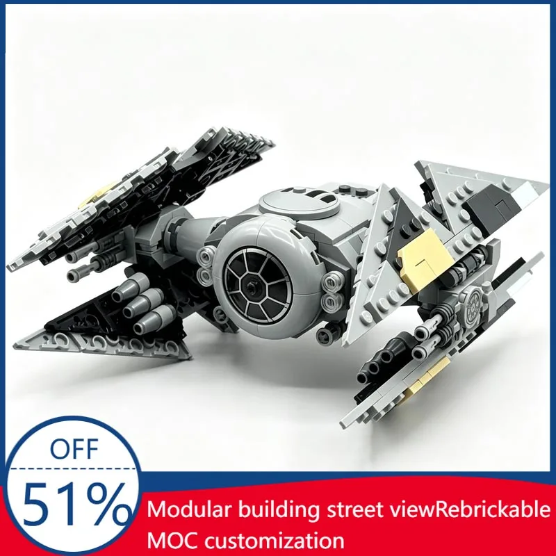 

New 369pcs MOC Sci Fi Prototype Space Ship Building Blocks Model Diy Assembly Educational Toy Creative Collection Birthday Gift