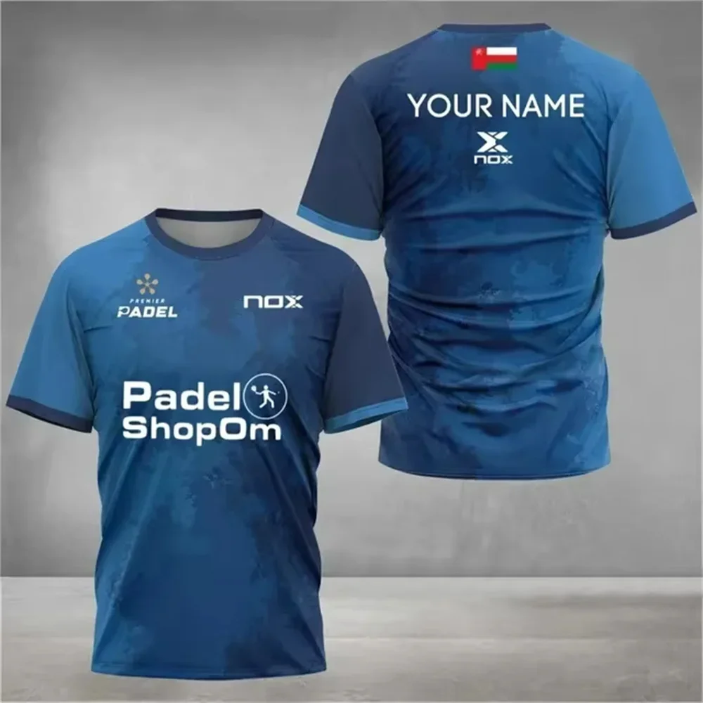 

Summer explosion Padel Shopom connector spacious and comfortable men's and women's sports casual jerseys 3D T-shirt