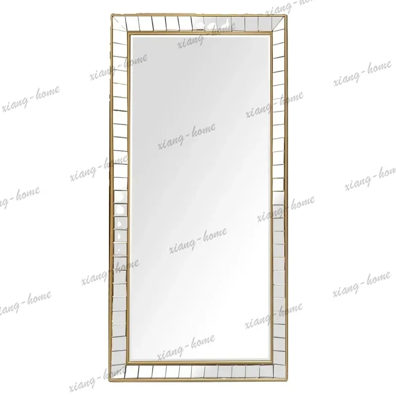 PG Customized European full-body mirror living room large size high-value floor-to-ceiling cloakroom home fitting mirror