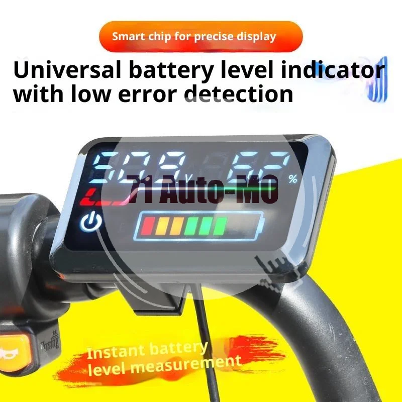 40-90V Mini Battery Level Indicator High Precision Digital Voltage Meter for Pocket Electrical Tester Assembly