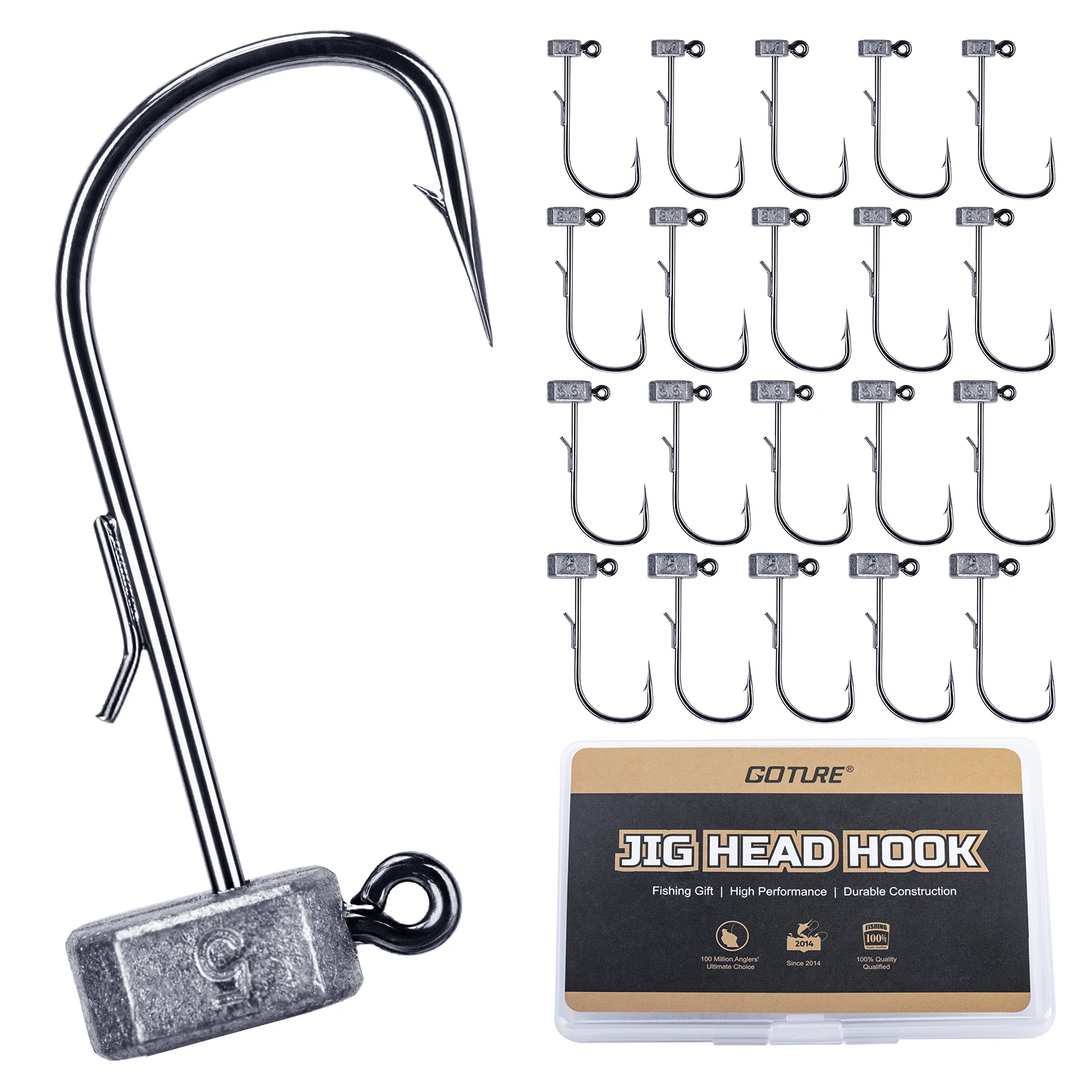Cabezas de jig Goture Tumbler Ajing – Para vinilo y lubina
