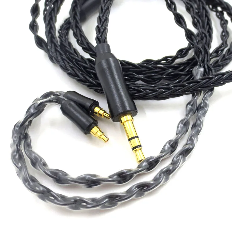 Cable de Audio de repuesto para auriculares Sennheiser IE40PRO, Cable de actualización, Cable de extensión de auriculares (negro)
