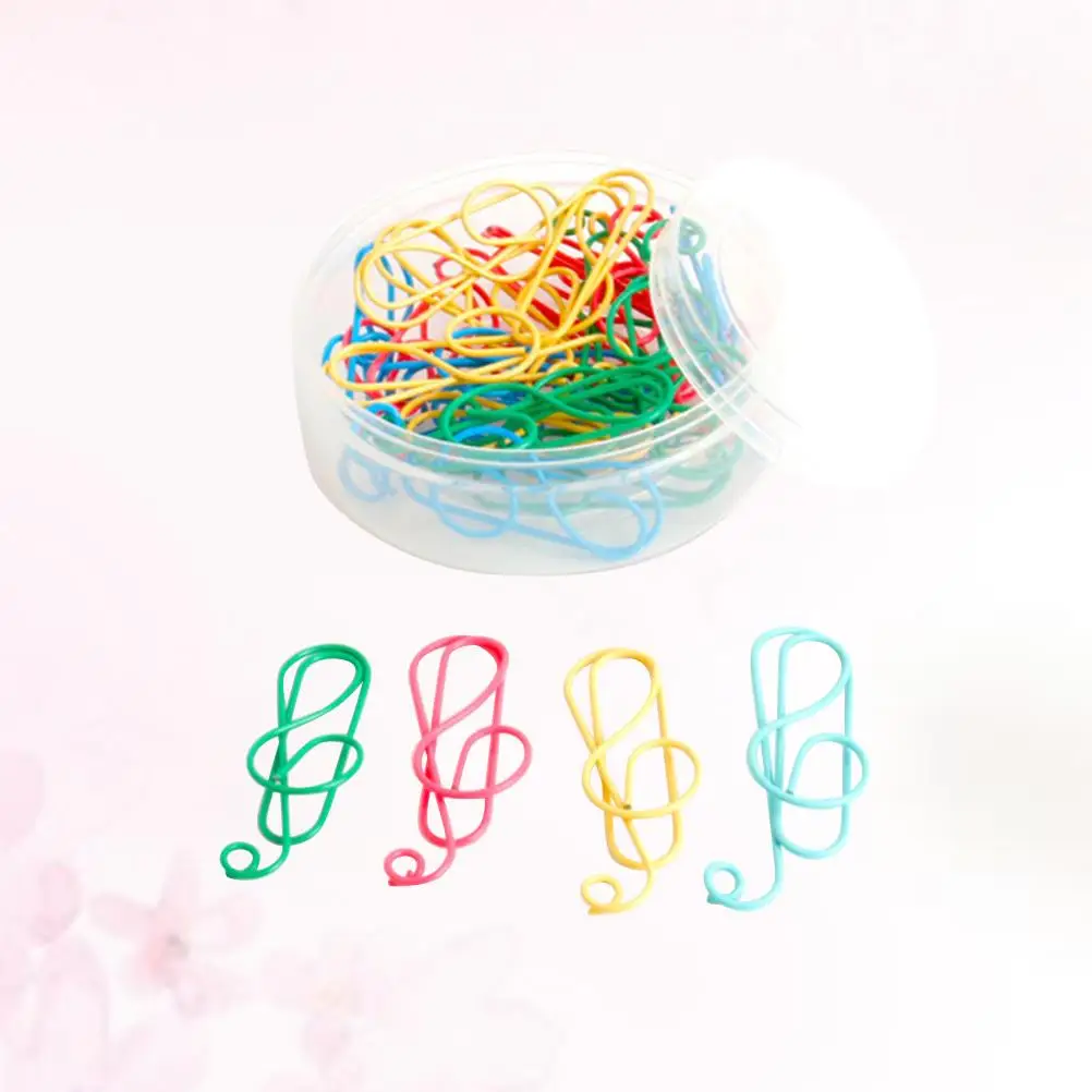 20pcs Colorful Paper Clip Set Metal Bookmark Note Shaped Clips Construction Ideal Gifts Teaching Rewards Students