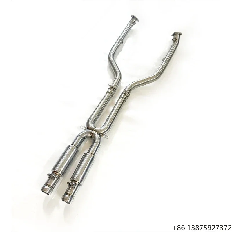 

Customized for S63 W222 5.5T 2015-2020 High Performance Exhaust Downpipe with Heat Shield Insulation Section