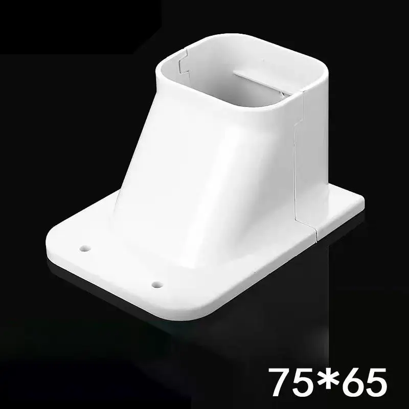 Hochfeste 75*65mm PVC-Klimaanlagen-Leitungsschutzkappe, Kupplungs-Endkappe, Flachbogenkappe für den langfristigen Einsatz im Freien – Detail 12