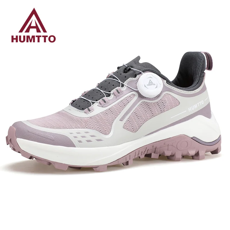 HUMTTO Women's Sneakers Luxury Designer Trail Shoes for Women Anti-slip Sports Hiking Boots Breathable Outdoor Trekking Sneaker