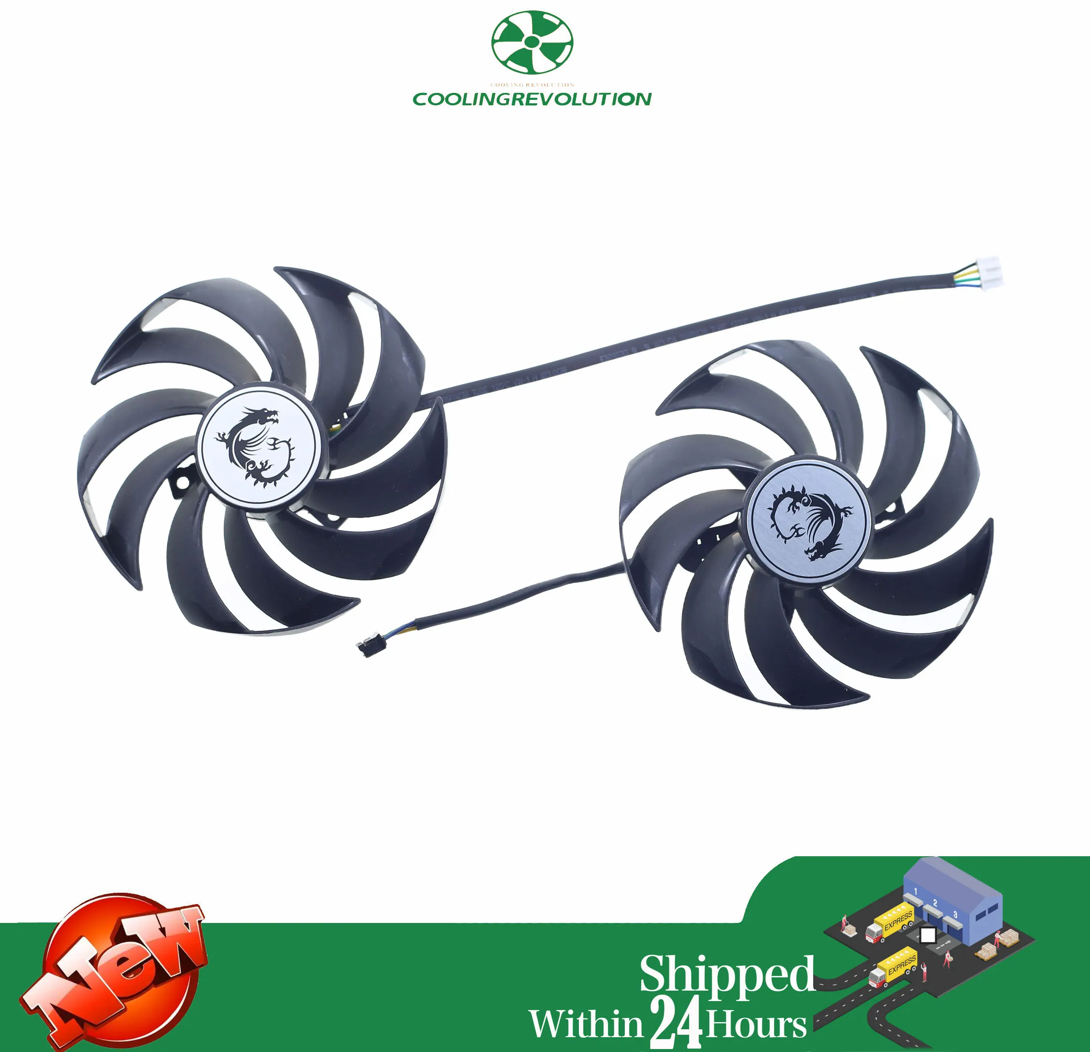 

Аксессуары для охлаждения видеокарты PLD10010S12HH 95 мм 4-контактный вентилятор RTX3060 Ti GPU для MSI Radeon RX 6700 XT Gaming X GeForce RTX 3060