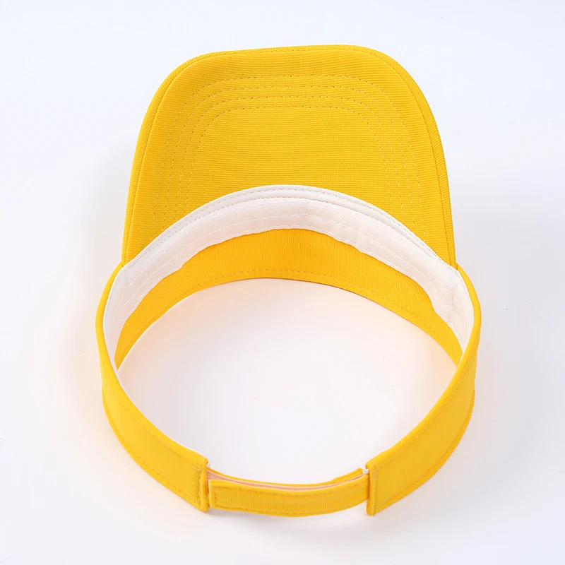 Cappelli con visiera parasole estiva da donna da uomo Top vuoto in cotone solido sport all\'aria aperta cappellini con protezione UV da spiaggia