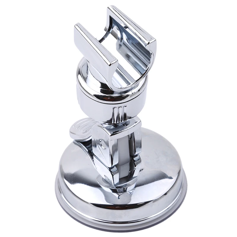 Support de Douchette à Main Réglable avec Ventouse, Tête de Rail Entièrement Plaquée, Rotation Stable Universelle