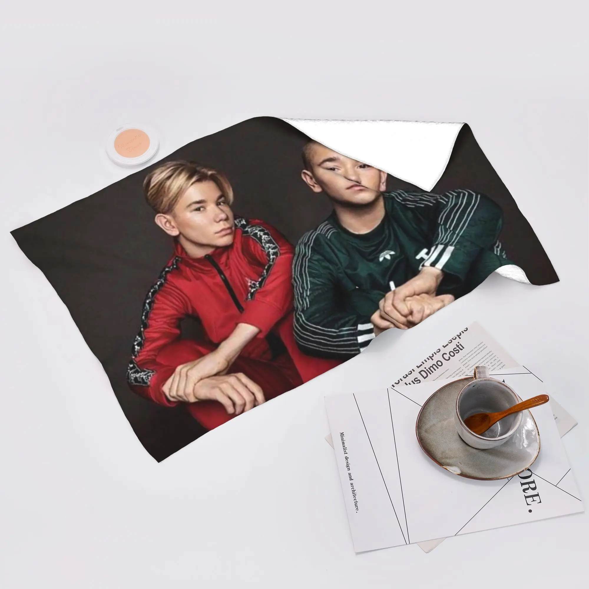 Custom Marcus And Martinus Sweden Norway Eurovision Soft Face Towel Quick Dry Pool Bath Cotton Towels Breathable