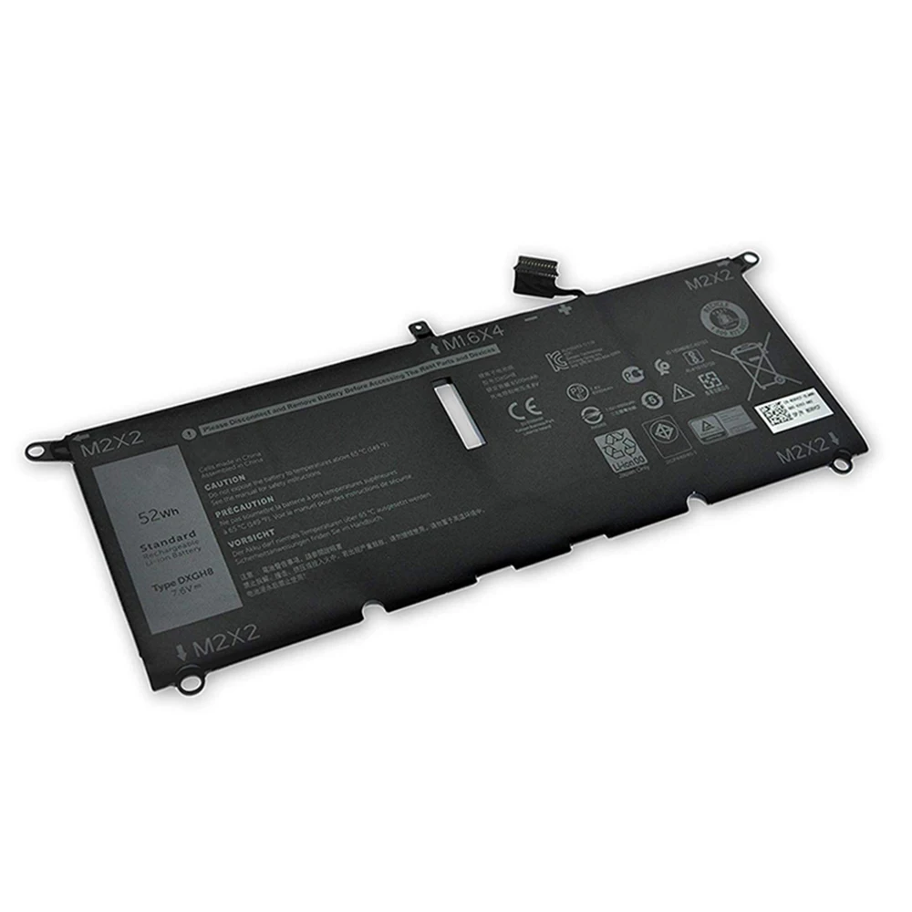 7XINbox DXGH8 7.6V 52Wh 0H754V P82G Original Laptop Battery For DELL XPS 13 7390 9380 9370 9370-D1605S Inspiron 14 7490 Series