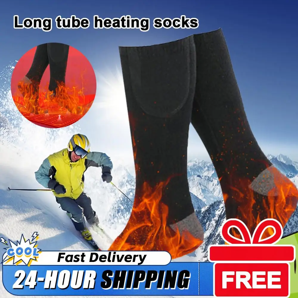 

3 Level Temperature Winter Heating Socks Cold-Proof Winter Warm Thermal Socks Electric Heating Socks for Outdoor Skiing Hiking