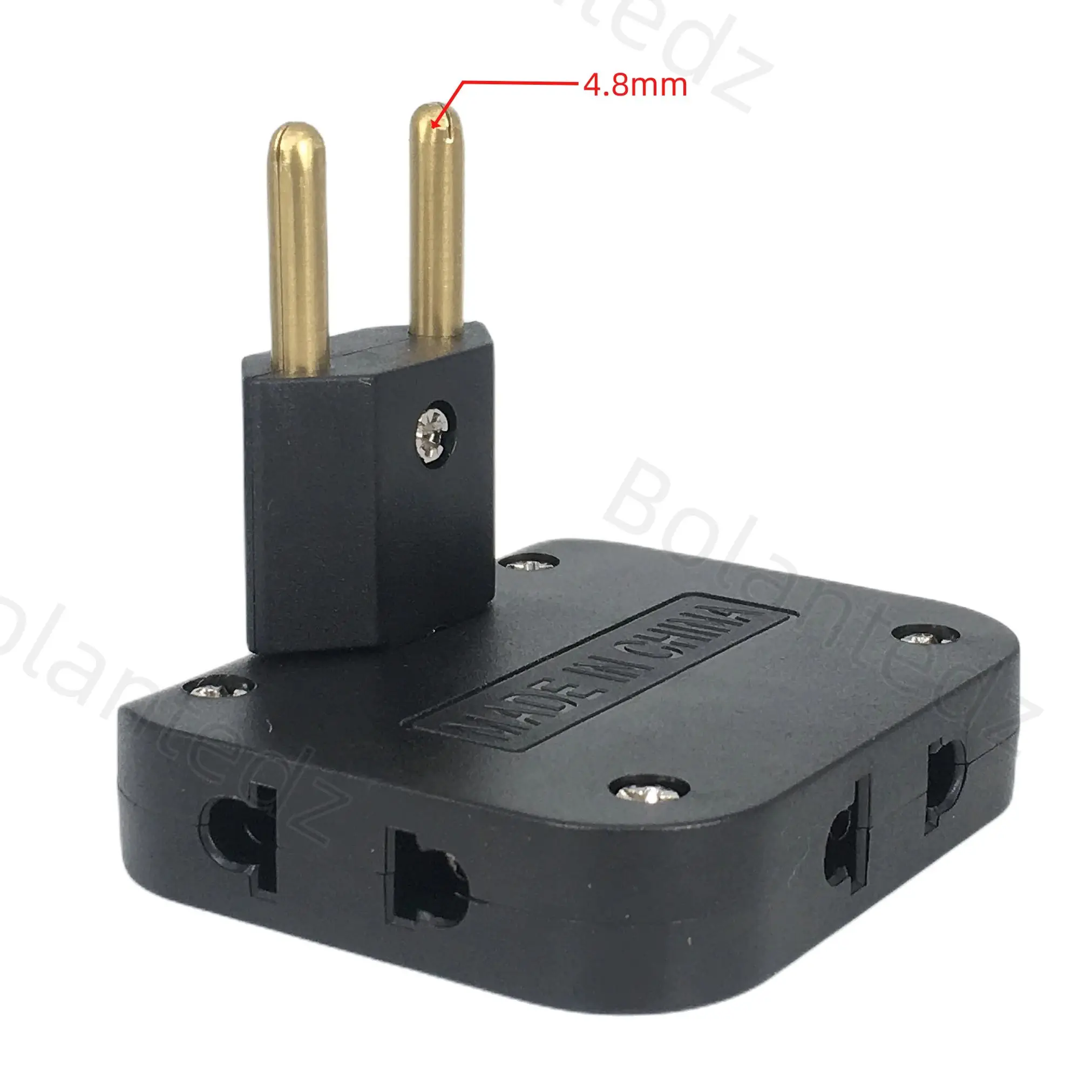 1-to-3 EU Plug Adapter with 180° Rotation 5