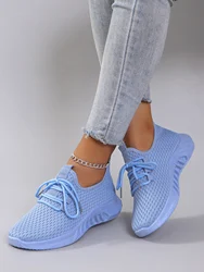 Spring new women's sports shoes, fashionable, breathable, lightweight, non-slip, wear-resistant, casual sports shoes, flat shoes