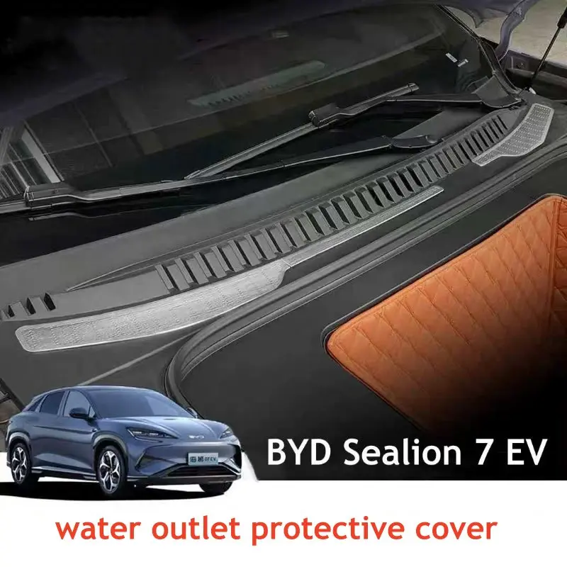 

Для BYD Sealion 7 EV 2024 2025 передний багажник, защитная крышка для выхода воды, аксессуары