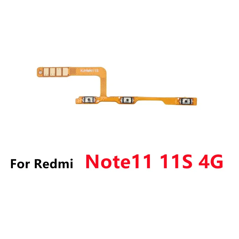 For Xiaomi Redmi Note 11 11S 11T 11E 4G 5G Pro Power Volume Button Flex Cable Side Key Switch ON OFF Control Button Repair Parts